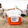 54L Outdoor Food Storage Wheeled Cooler for Beach