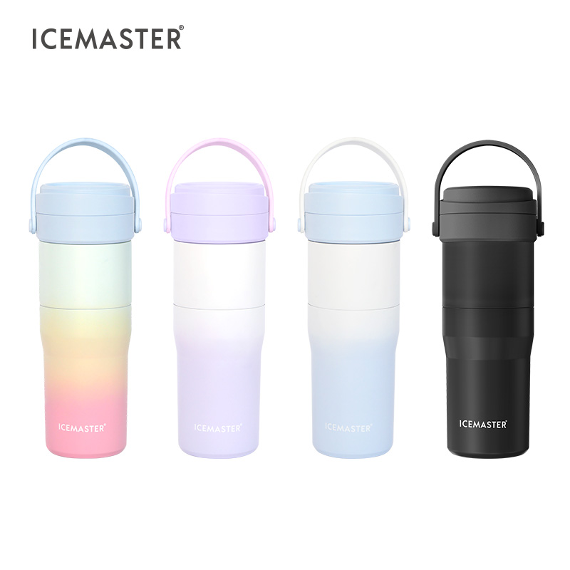 650ml 12 Uses Foldable Design Dual Base And Lid Vacuum Flask Tumblers