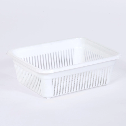 Home Storage Plastic Storage Square Colander for Vegetables Free Inspection