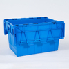 Attached Lid Container Plastic Nestable Multifunctional Logistic Container with Top Quality