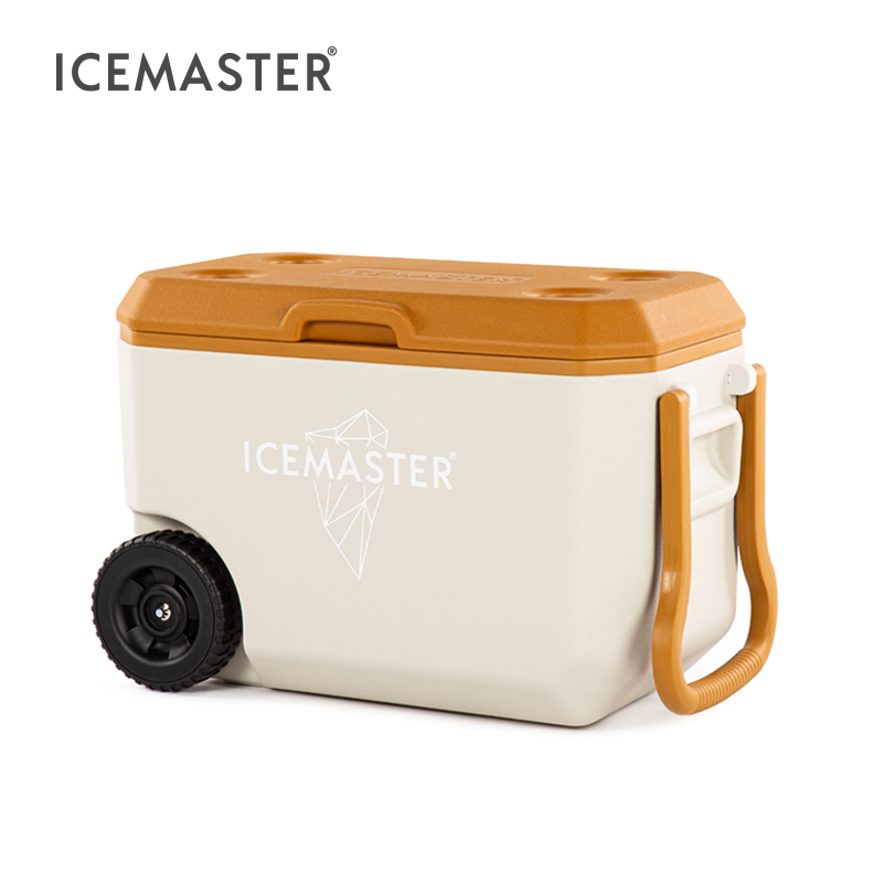 38L Mobile Easy Carry Cooler Box Beverage Ice Chest Box with Wheels