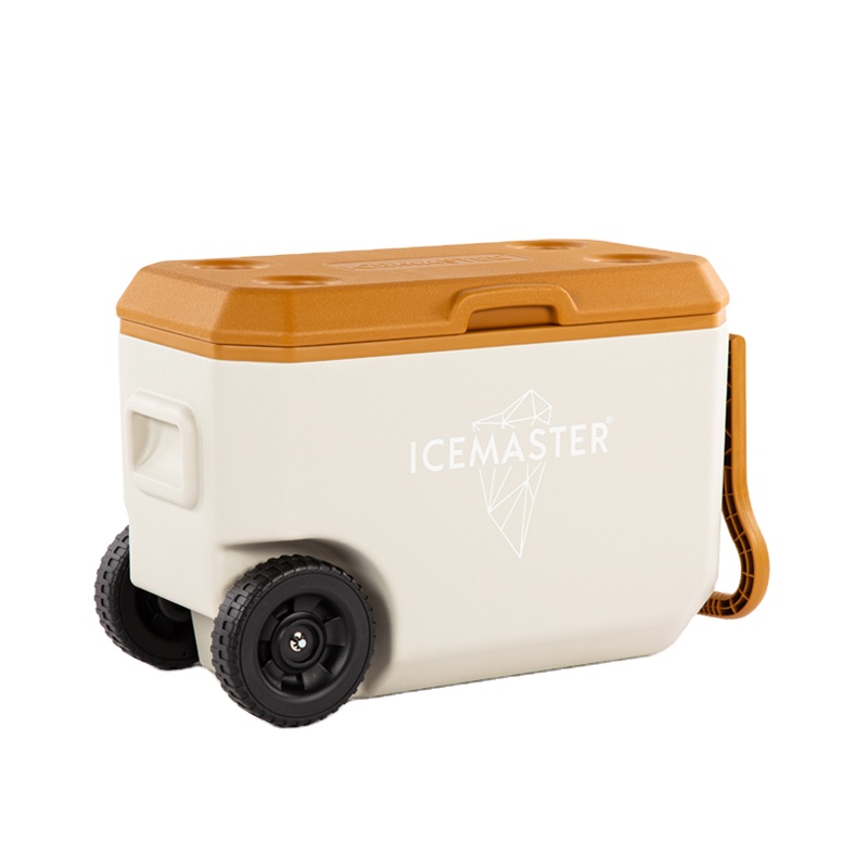 38L Mobile Easy Carry Cooler Box Beverage Ice Chest Box with Wheels