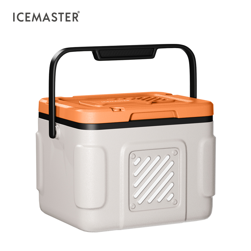 Square Cooler Box 5L Insulated PP Outdoor Camping Use Geometric Pattern Modern Style