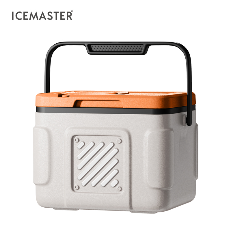 Square Cooler Box 5L Insulated PP Outdoor Camping Use Geometric Pattern Modern Style