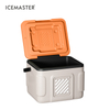 Square Cooler Box 5L Insulated PP Outdoor Camping Use Geometric Pattern Modern Style