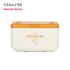 Big Capacity Cooler Box 47L With Drain Hole Orange Lid Modern Outdoor Camping Use PP Material