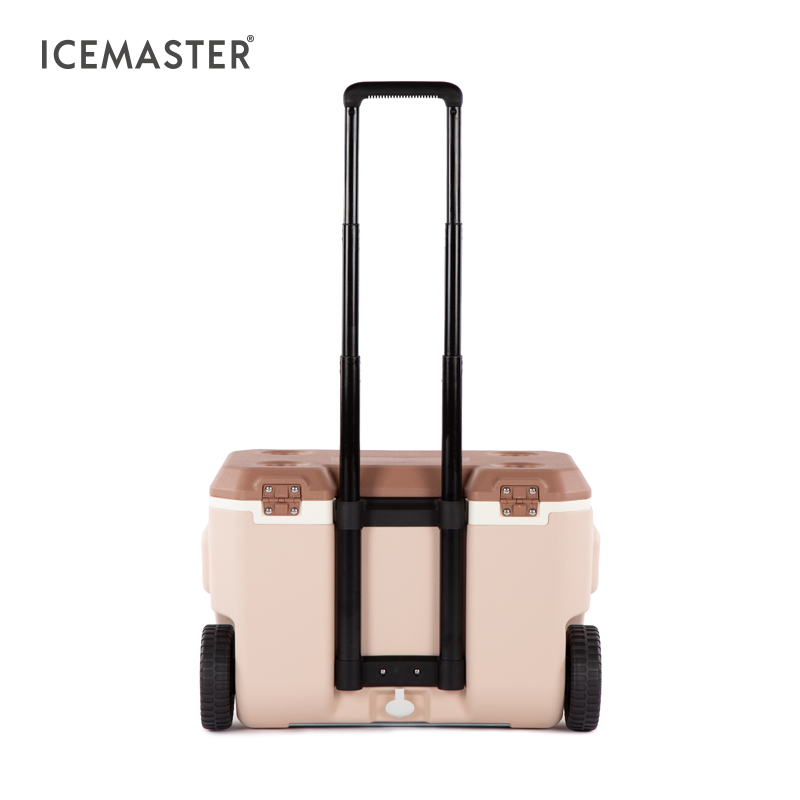39L Glaciere Hard Telescoping Handle Coolers Box Fishing Beach Ice Cooler Box With Wheels